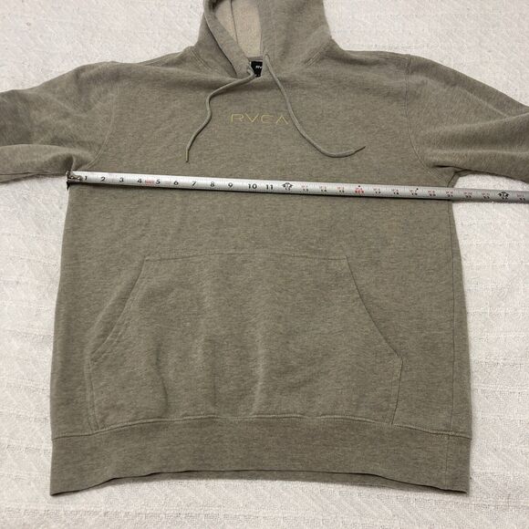 Men’s Medium RVCA Embossed Pullover Hoodie Beige - Picture 4 of 6